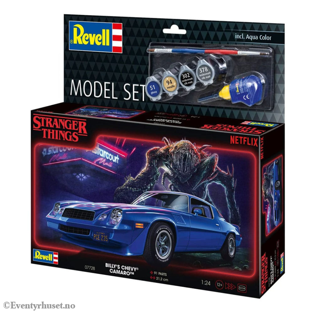 Stranger Things Model Kit Set 1/25 Chevy Camaro Z/28 19 (Aqua Color) 19 cm Toys