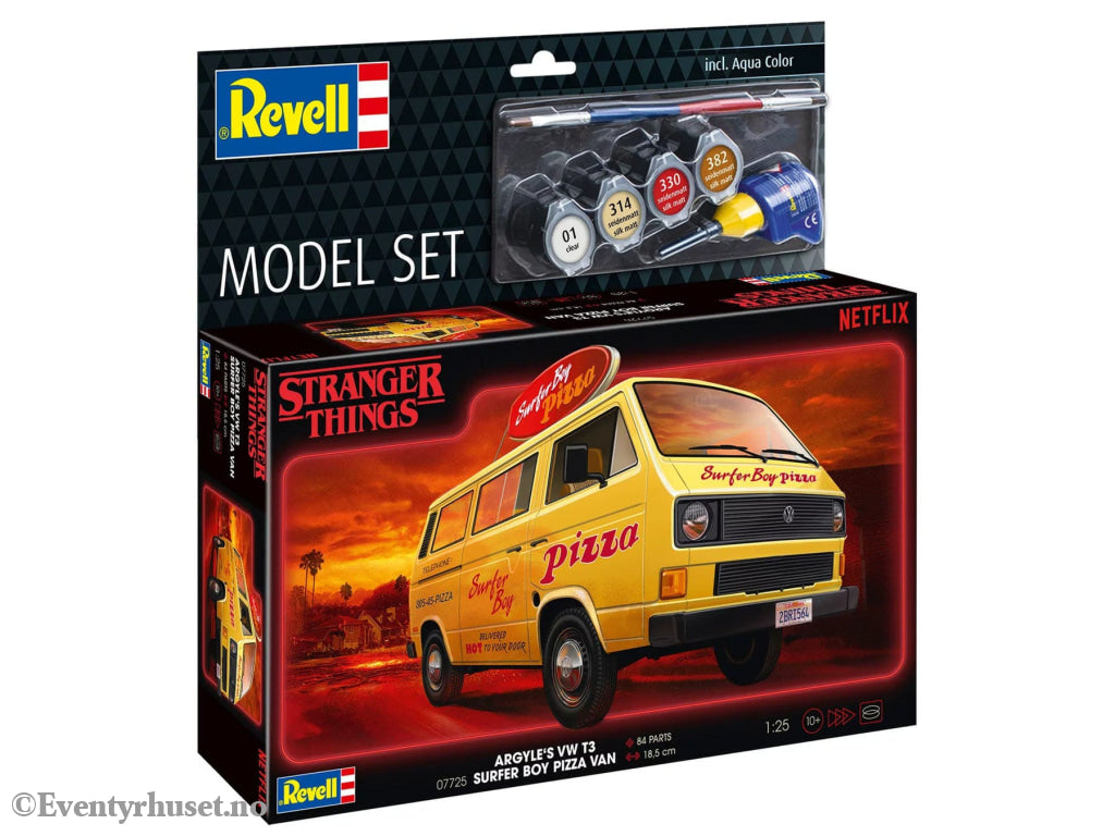 Stranger Things Model Kit Set 1/25 VW T3 Bus Surfer Boy (Aqua Color) 19 cm. Mint In Sealed Box (MISB)! Actionfigur