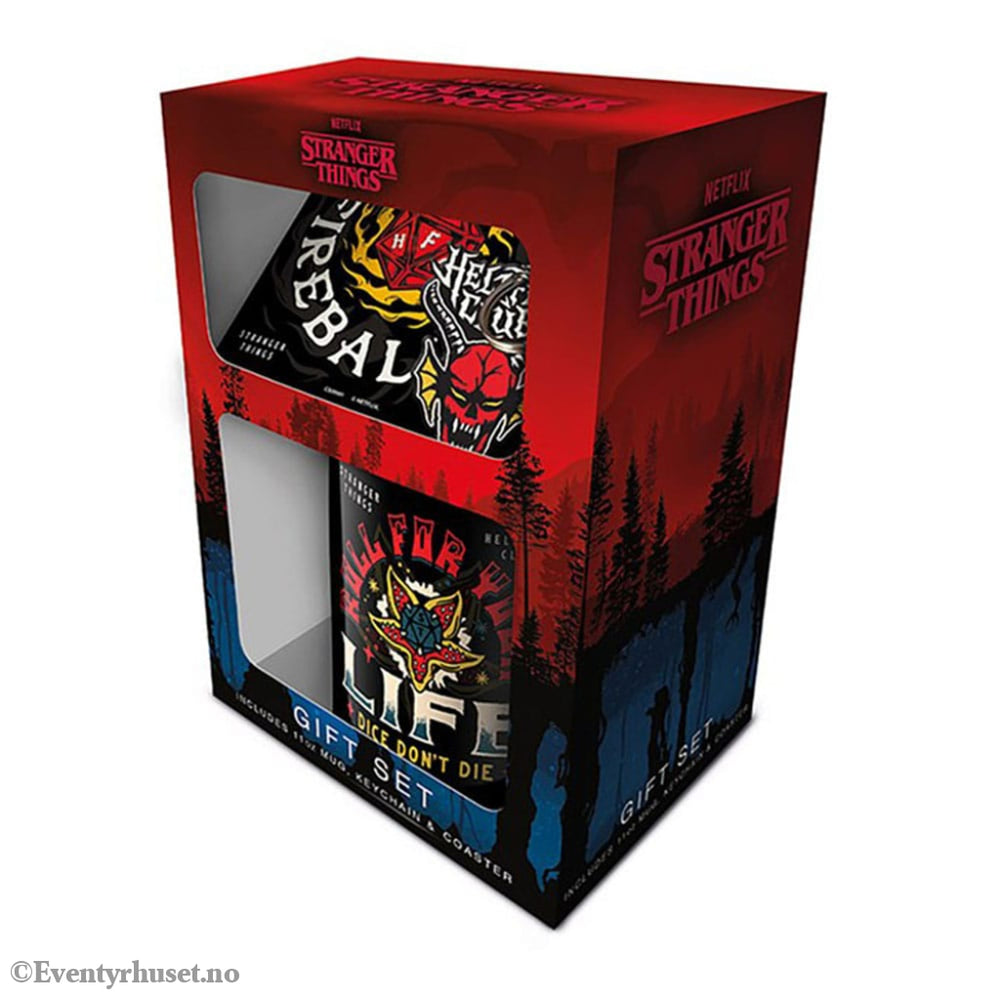 Stranger Things Mug Coaster and Keychain Set Hellfire Home & Gifts