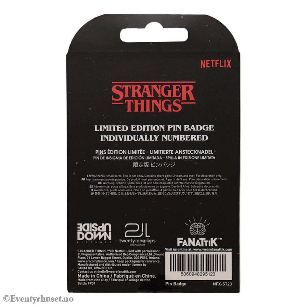 Stranger Things Pin Badge Castle Byers Limited Edition Fashion & Accessories