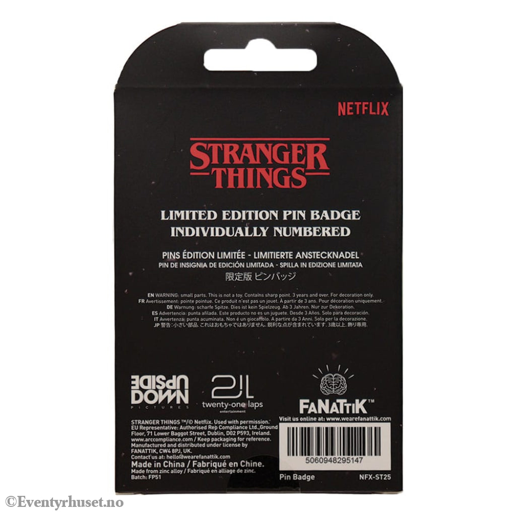 Stranger Things Pin Badge Hellfire Lives Limited Edition Fashion & Accessories