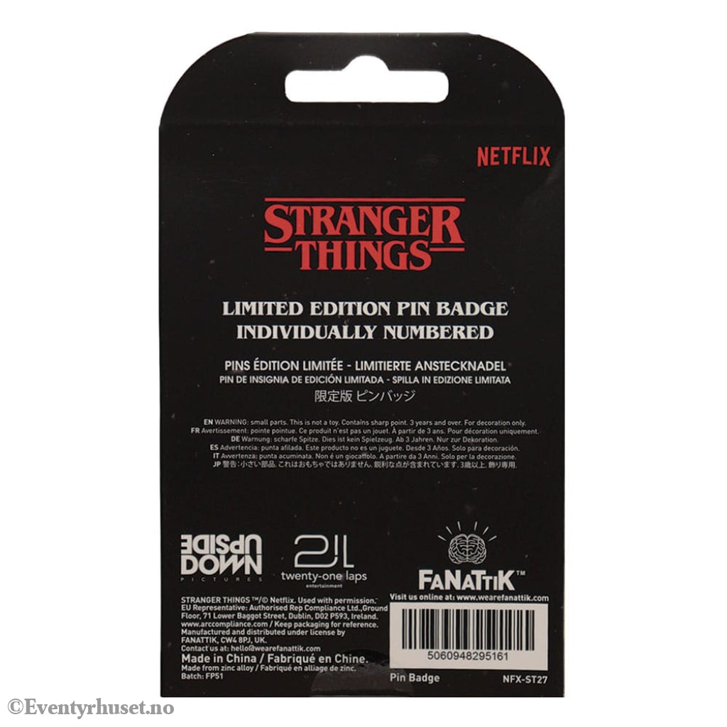 Stranger Things Pin Badge The Squawk Limited Edition Fashion & Accessories