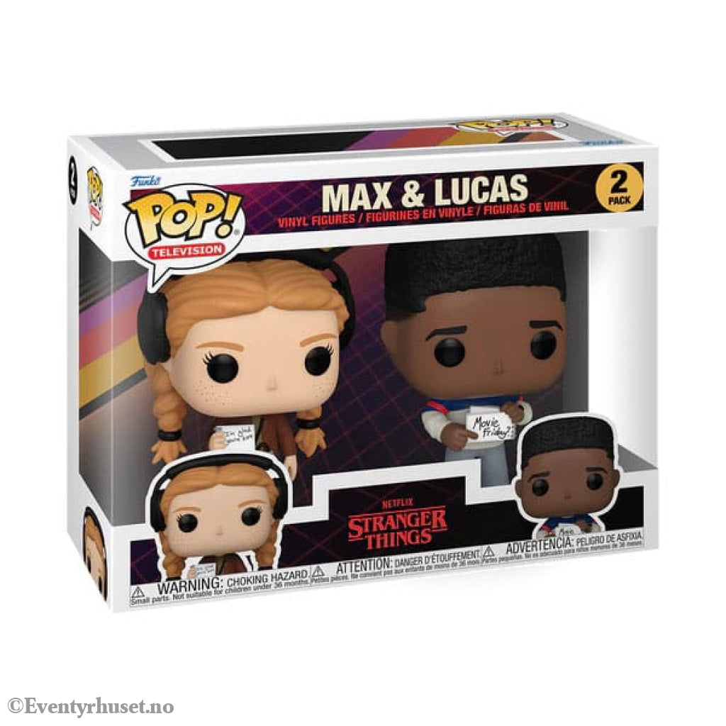Stranger Things POP! Animation Vinyl Figures 2-Pack Max & Lucas 9 cm Collectibles