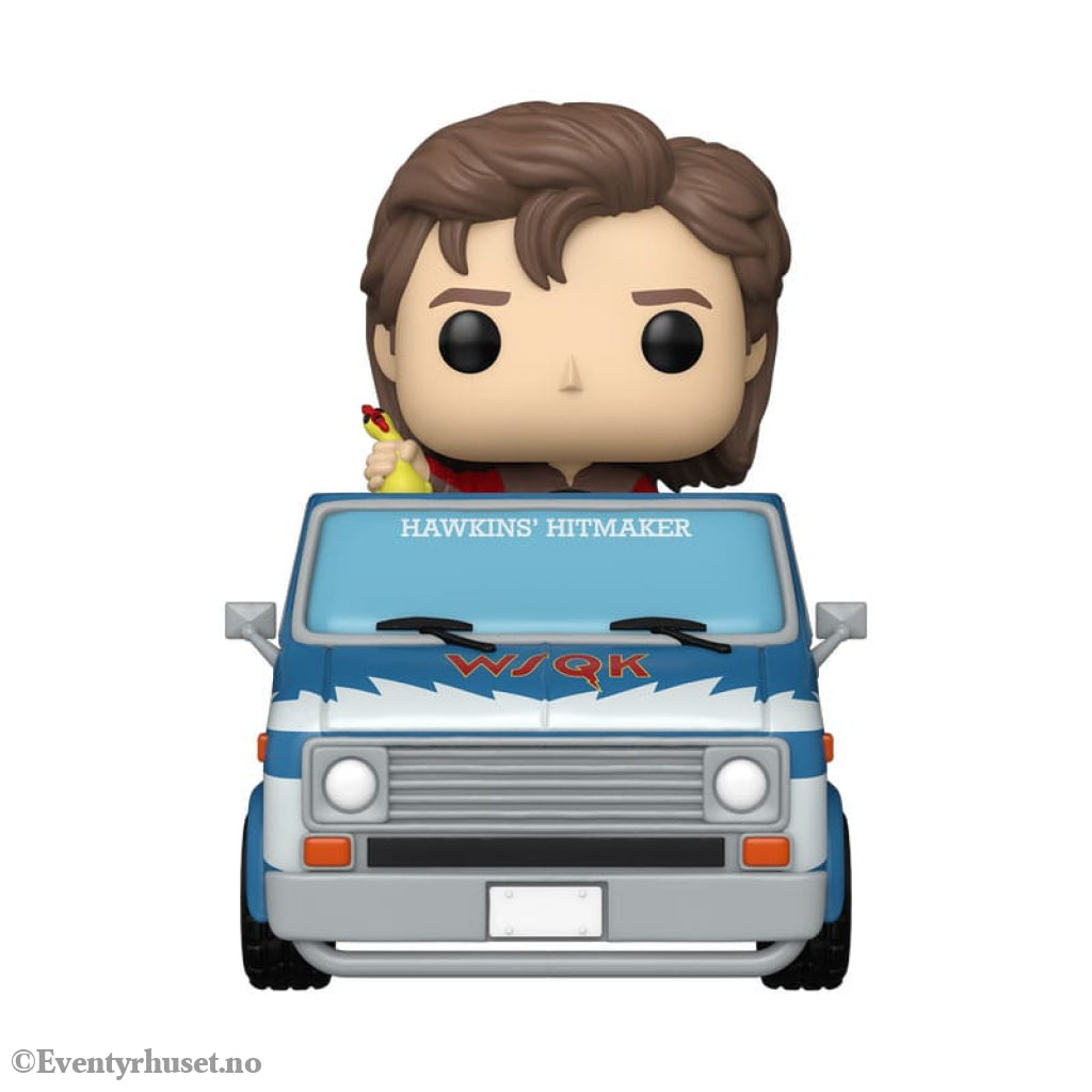 Stranger Things POP! Rides Deluxe Vinyl Steve with The Squawk Van Exclusive 9 cm Collectibles
