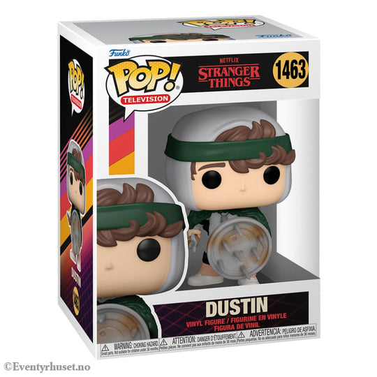 Stranger Things POP! TV Vinyl Figure Hunter Dustin with Shield 9 cm Collectibles