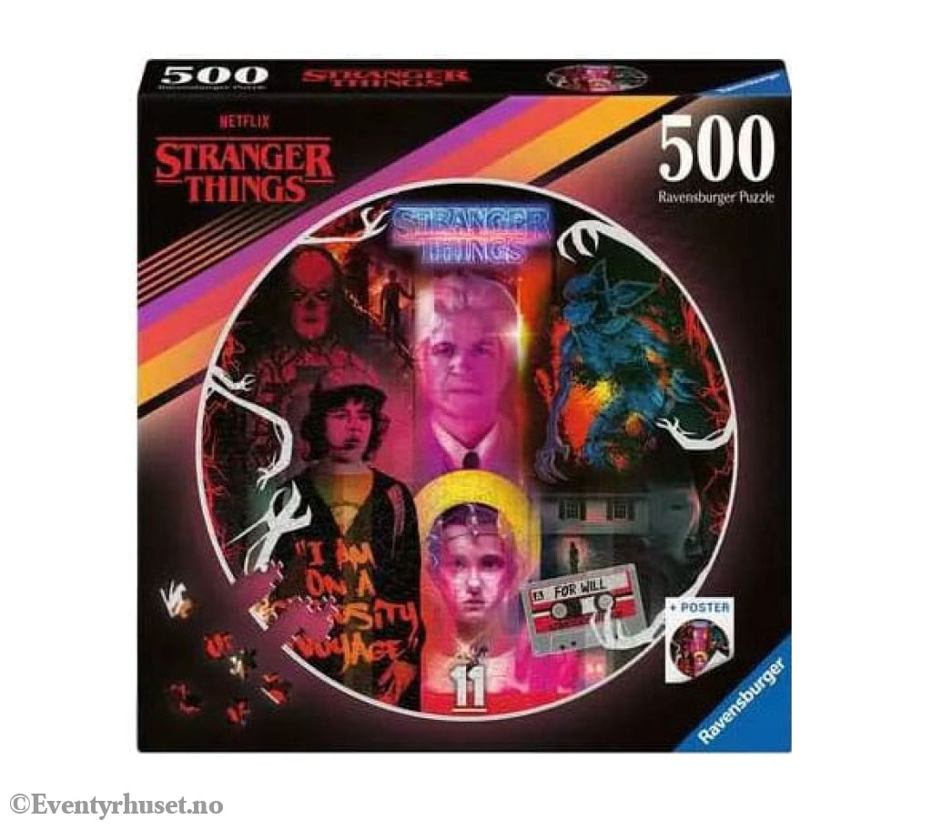 Stranger Things Round Jigsaw Puzzle Friends Don’t Lie (500 pieces) Games