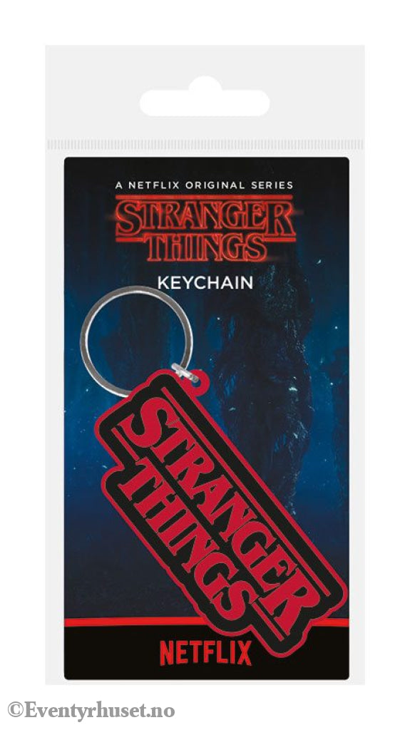 Stranger Things Rubber Keychain Logo 6 cm Fashion & Accessories