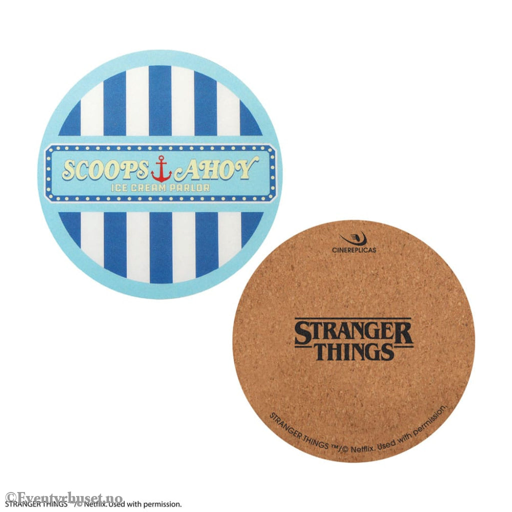 Stranger Things Scoops Ahoy Coaster 4-Pack Home & Gifts