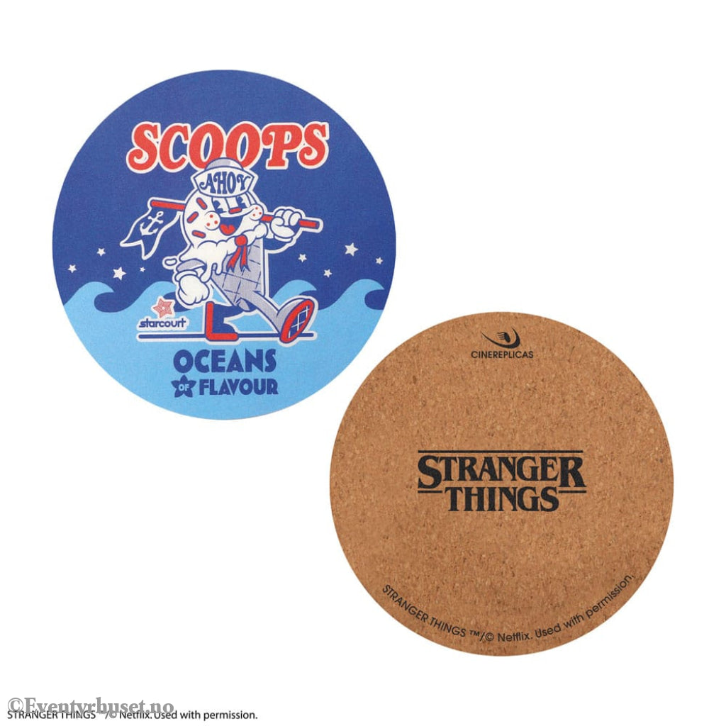 Stranger Things Scoops Ahoy Coaster 4-Pack Home & Gifts