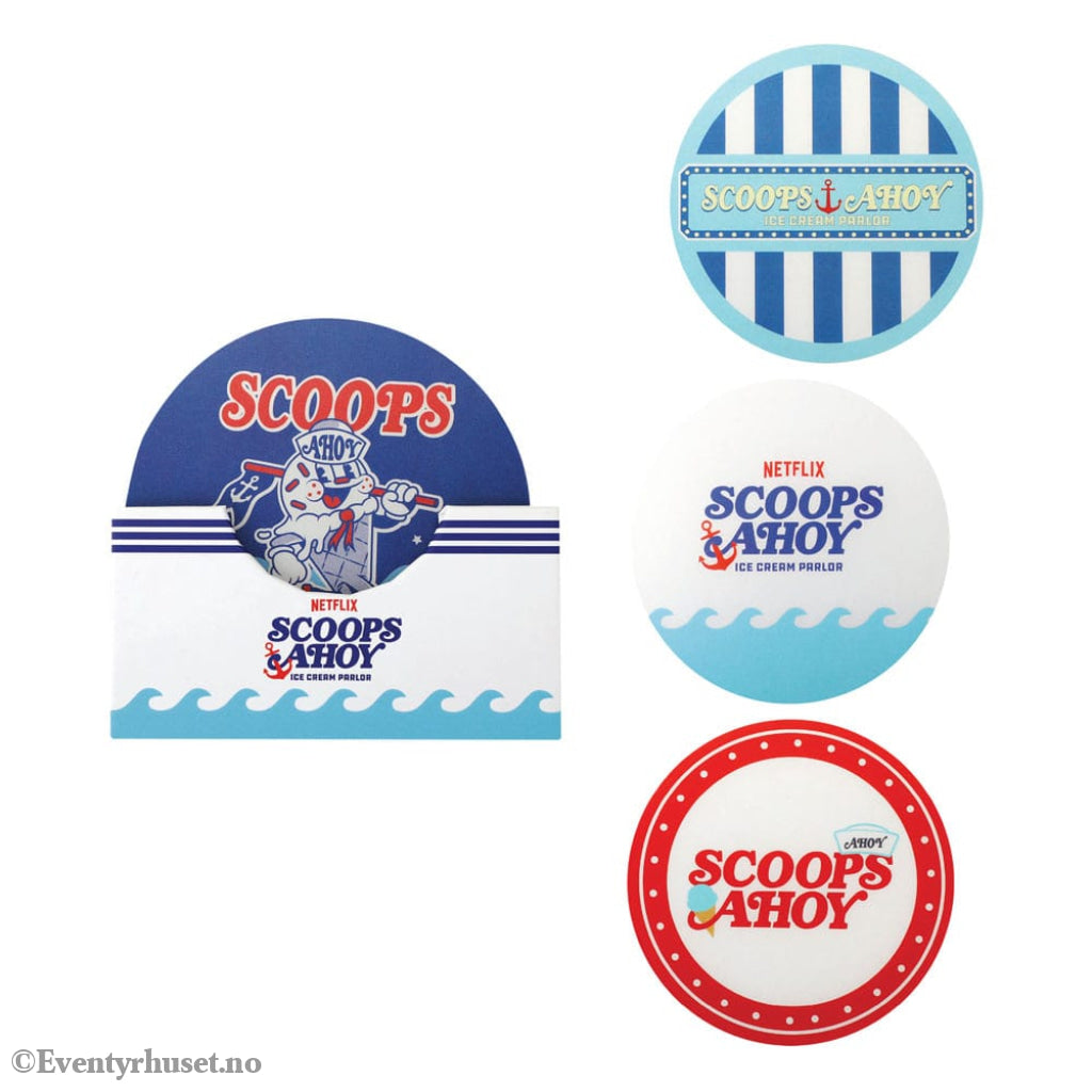 Stranger Things Scoops Ahoy Coaster 4-Pack Home & Gifts