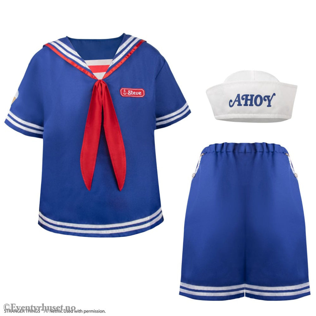 Stranger Things: Scoops Ahoy Steve Costume Size S/M Fashion & Accessories