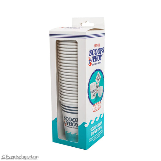 Stranger Things Set of 24 Paper Cups Scoops Ahoy Home & Gifts