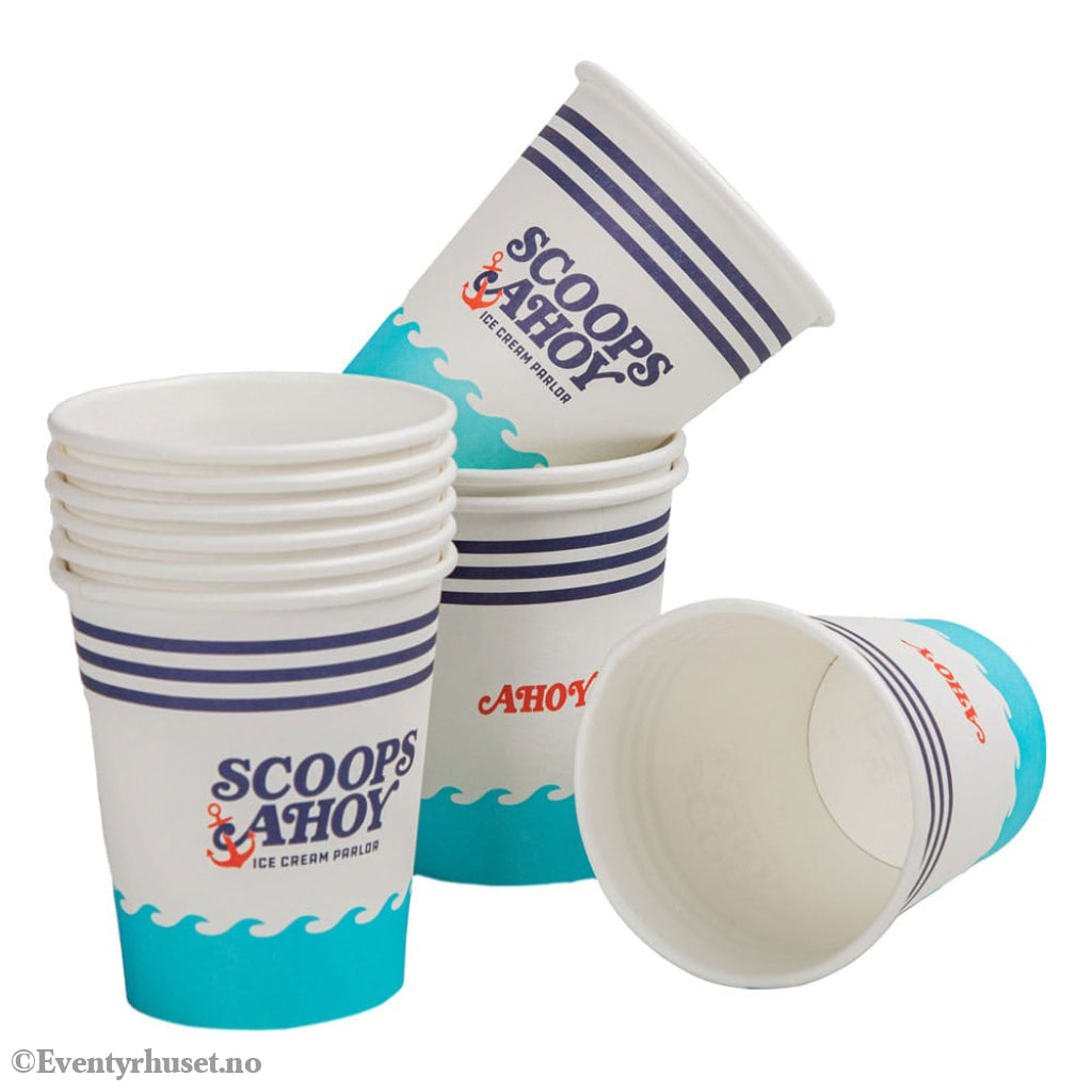 Stranger Things Set of 24 Paper Cups Scoops Ahoy Home & Gifts