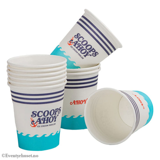 Stranger Things Set of 24 Paper Cups Scoops Ahoy Home & Gifts