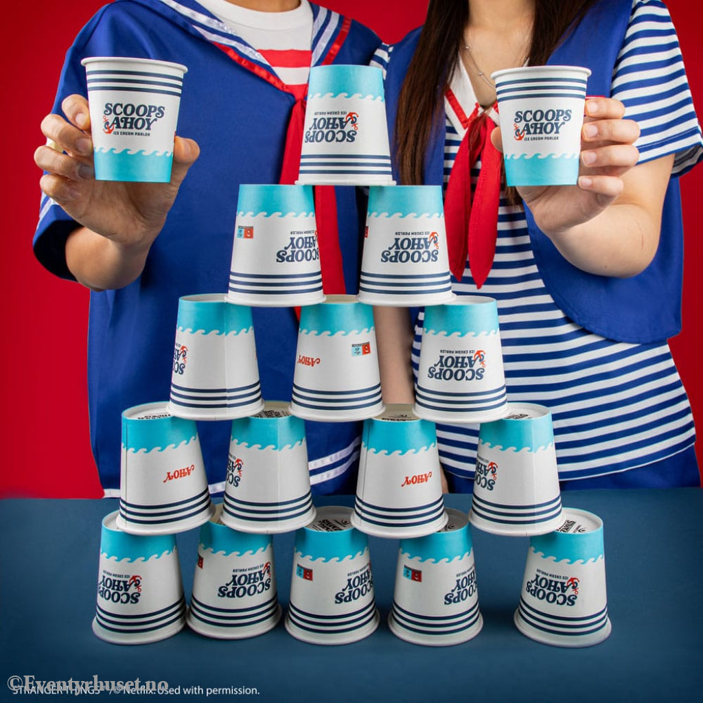 Stranger Things Set of 24 Paper Cups Scoops Ahoy Home & Gifts