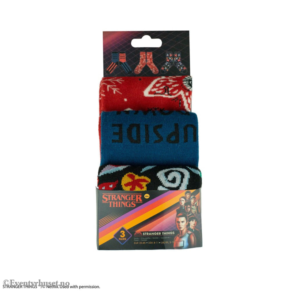 Stranger Things: Stranger Things Set of 3 Socks Fashion & Accessories