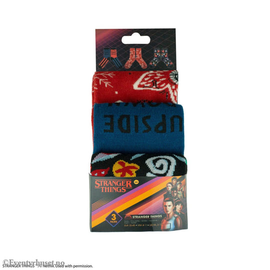 Stranger Things: Stranger Things Set of 3 Socks Fashion & Accessories