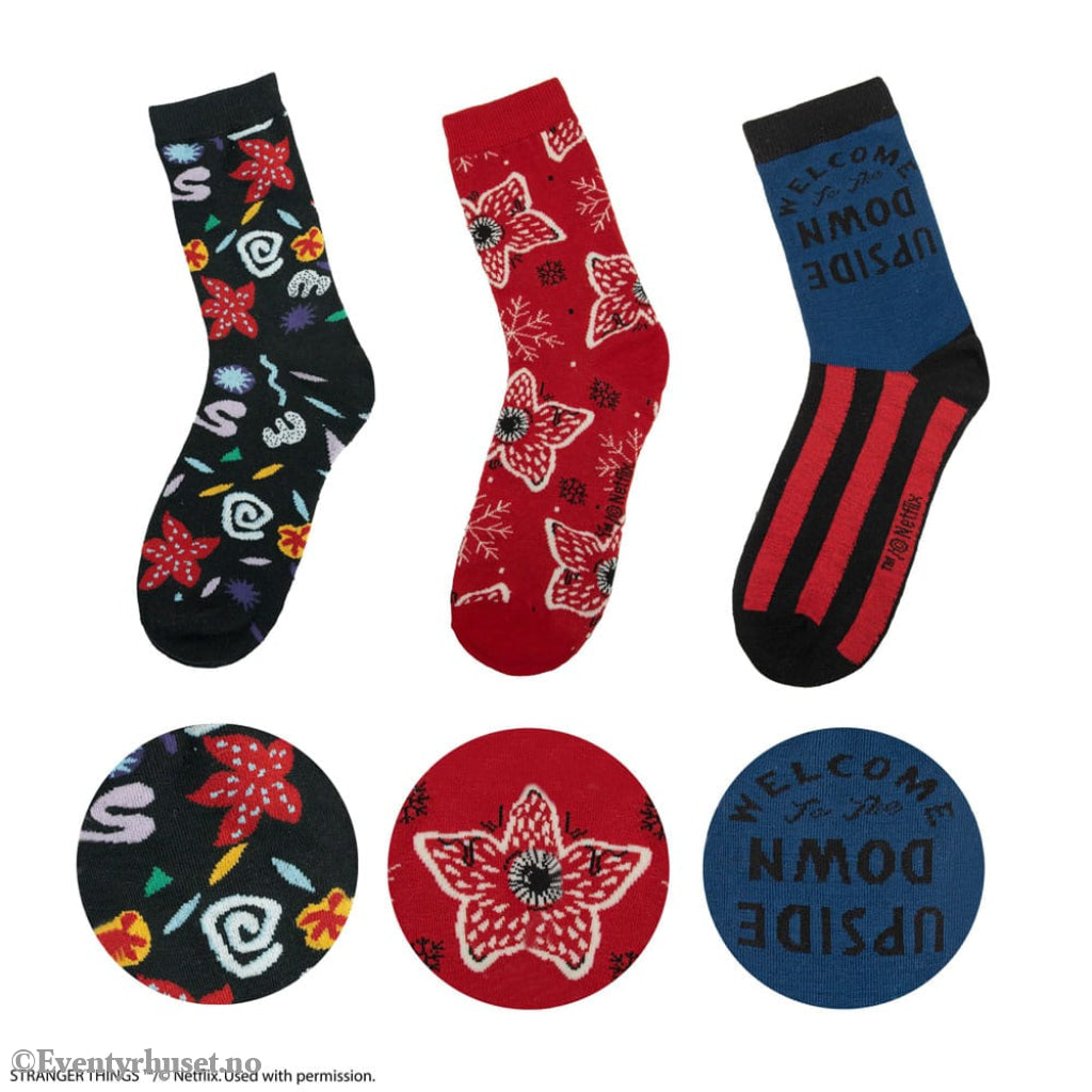 Stranger Things: Stranger Things Set of 3 Socks Fashion & Accessories
