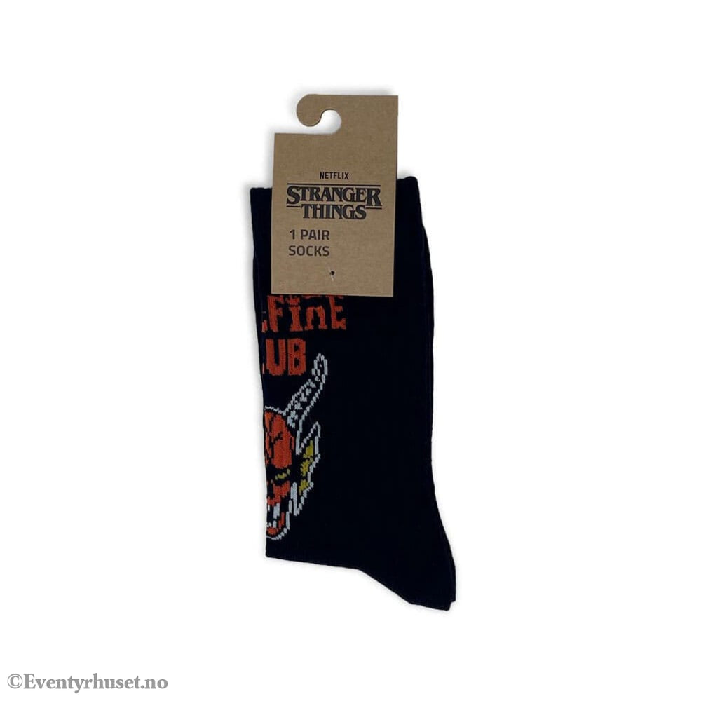 Stranger Things Socks Hellfire Club Large Fashion & Accessories