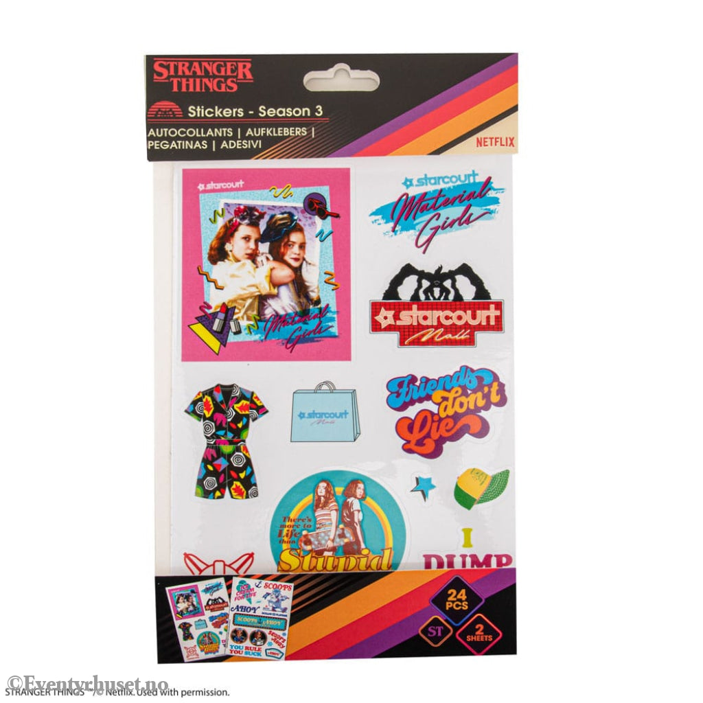 Stranger Things Sticker pack Season 3 Home & Gifts