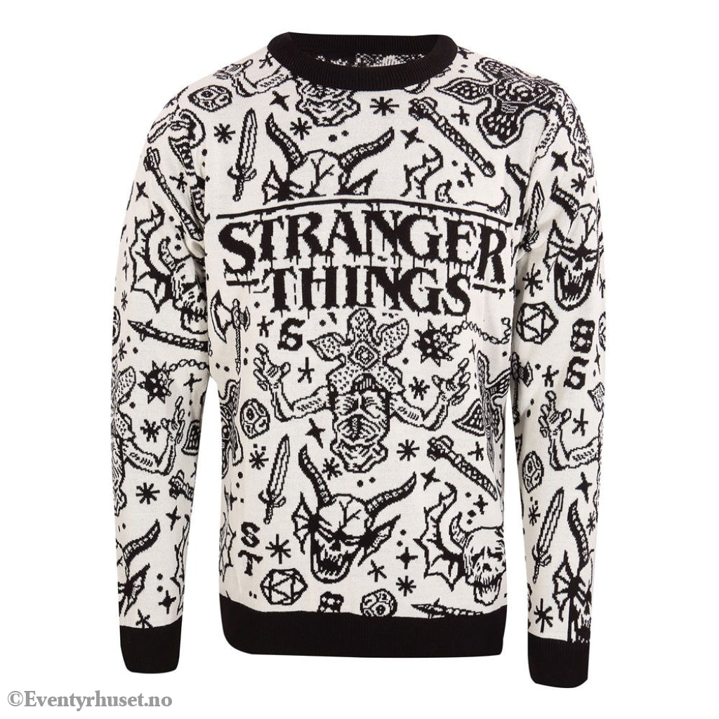 Stranger Things Sweatshirt Christmas Jumper Collage Size S Fashion & Accessories