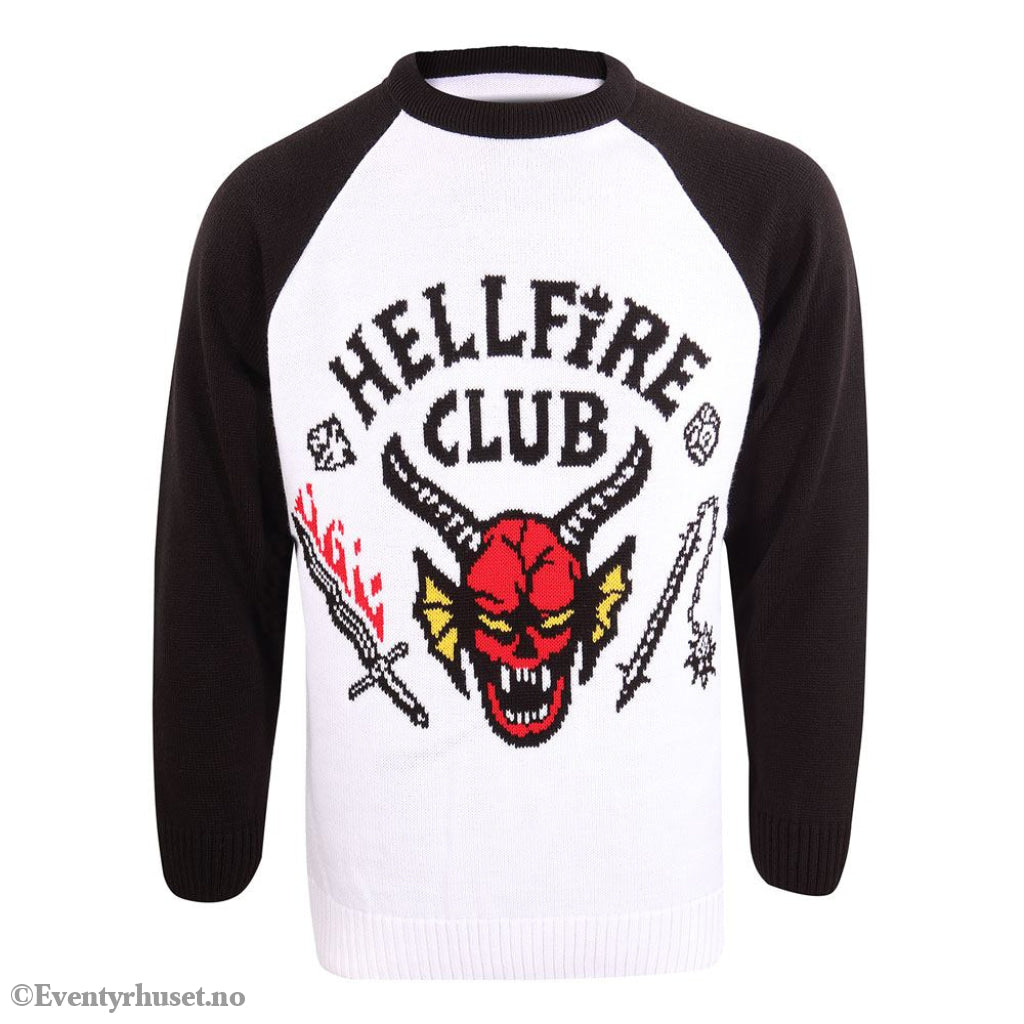 Stranger Things Sweatshirt Christmas Jumper Hellfire Club Size L Fashion & Accessories