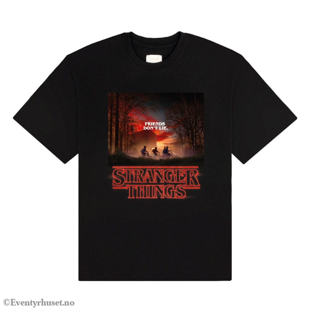 Stranger Things T-Shirt Friends Don’t Lie Size L Fashion & Accessories