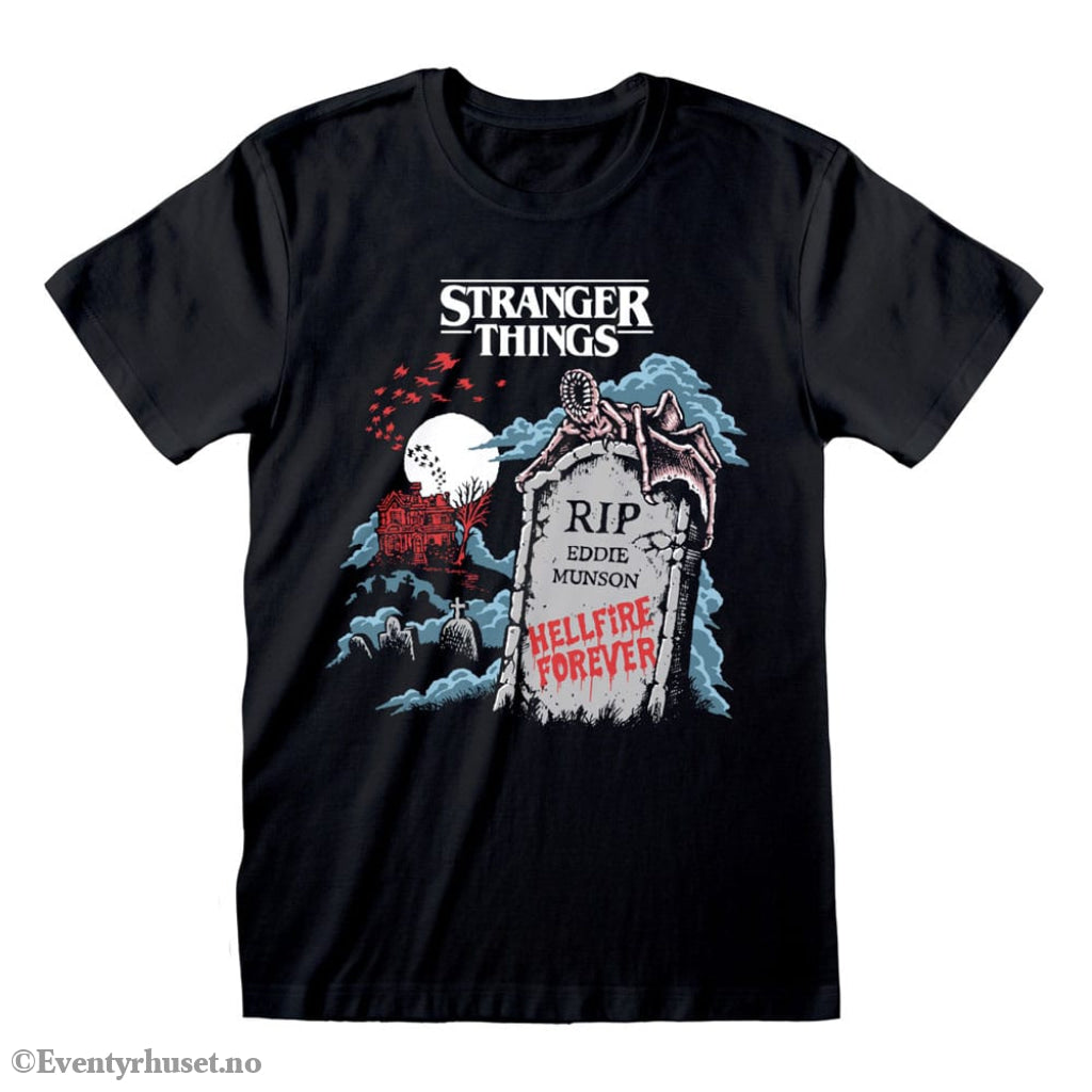 Stranger Things T-Shirt RIP Eddie Size L Fashion & Accessories