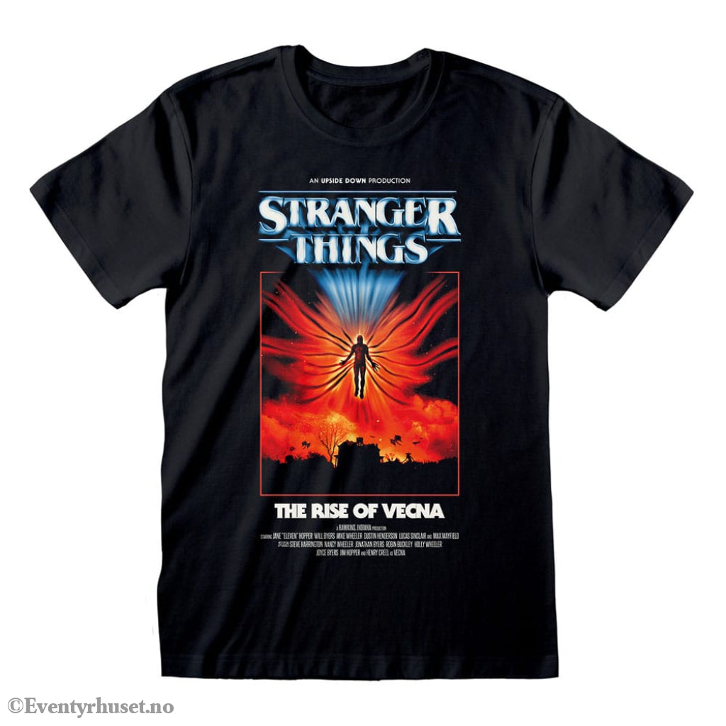 Stranger Things T-Shirt Rise Of Vecna Poster Size S Fashion & Accessories
