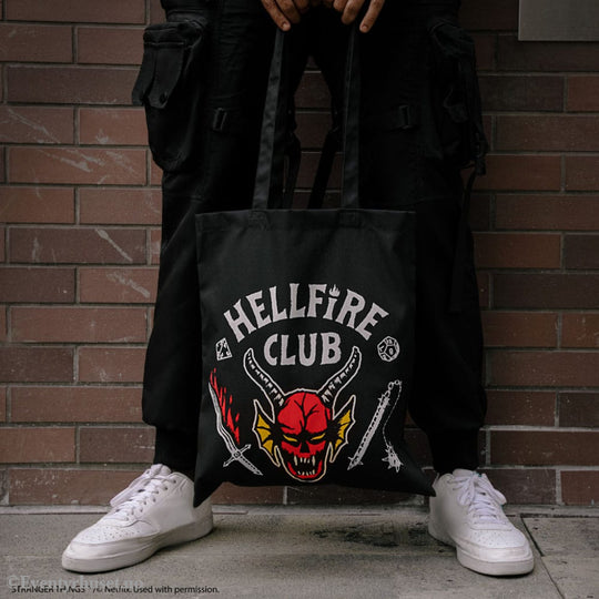 Stranger Things Tote Bag Hellfire Club Fashion & Accessories