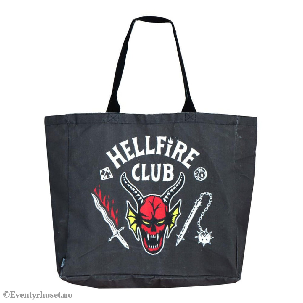 Stranger Things Tote Bag Hellfire Club XL Fashion & Accessories