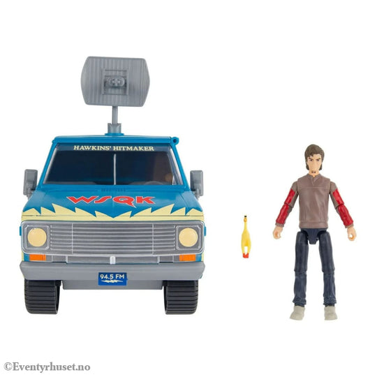Stranger Things World Of Figure & Vehicle Vehicle with Actionfigure The Squawk van Playset with Steve Toys