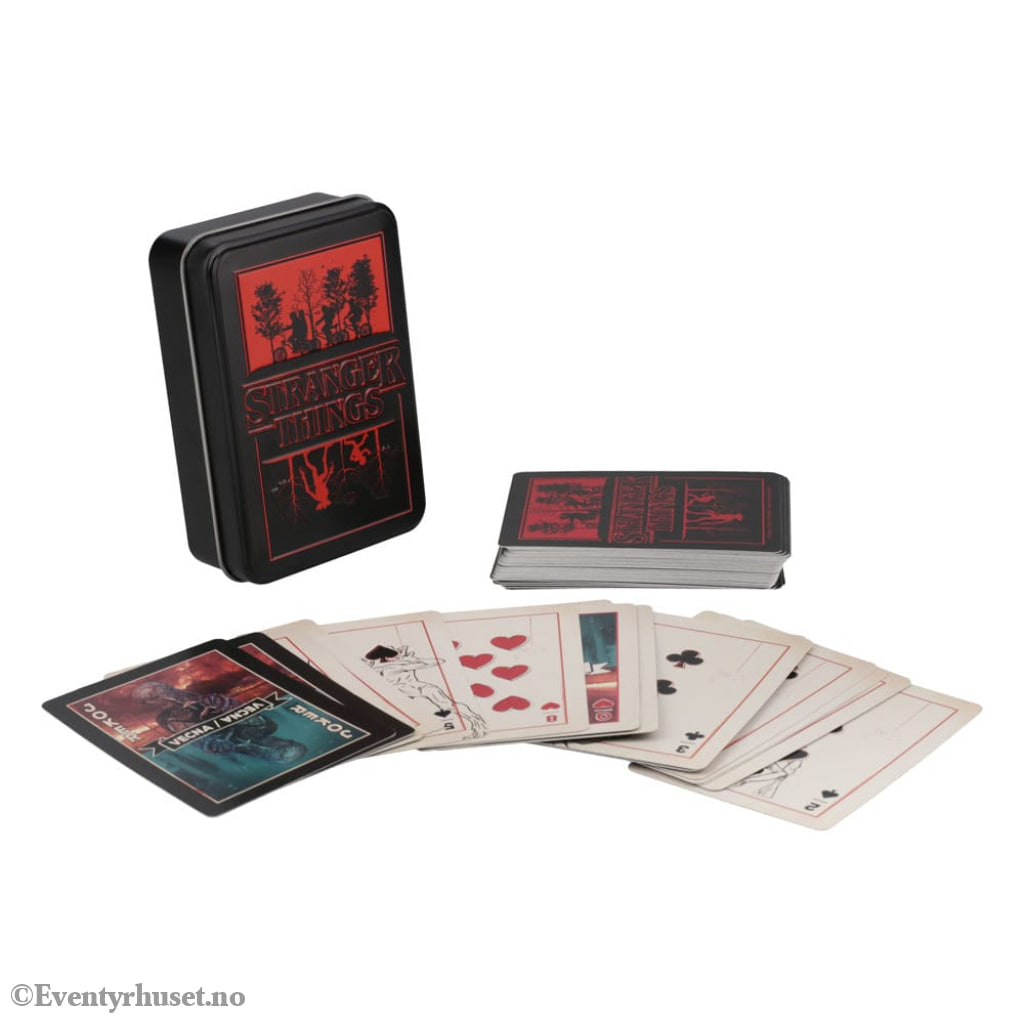 Stranger Thinngs 5 Playing Cards Metal Games