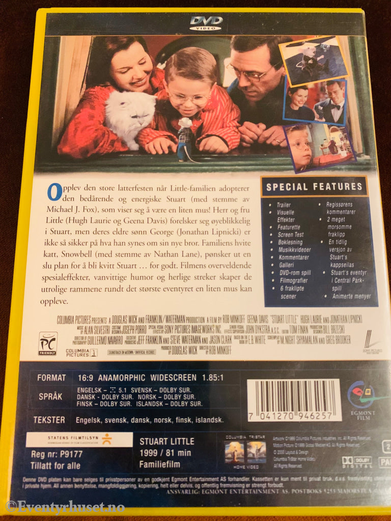Stuart Little. 1999. Dvd. Dvd