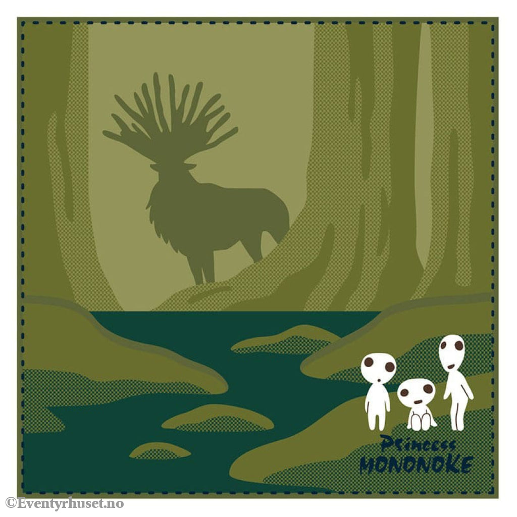Studio Ghibli Mini Towel Princess Mononoke Shadow of the Deer God 25 x 25 cm Home & Gifts