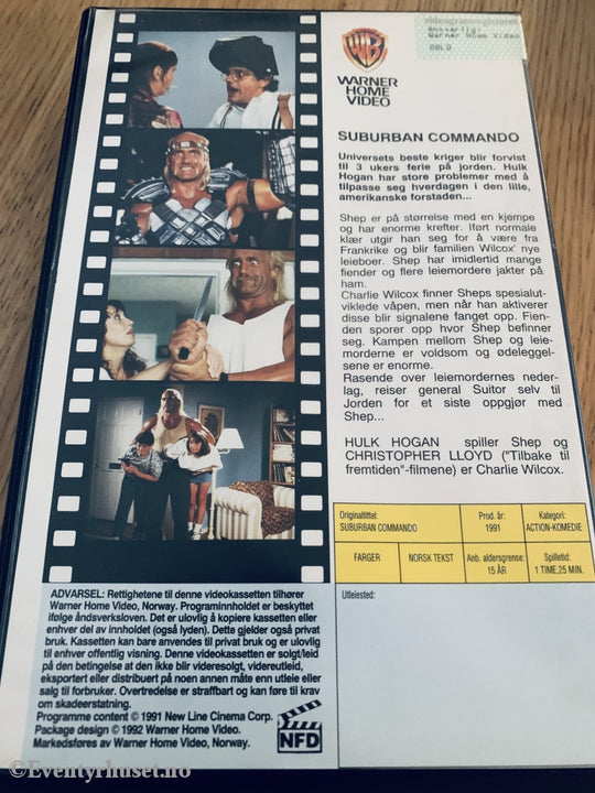 Suburban Commando Med Hulk Hogan. 1991. Vhs Big Box.