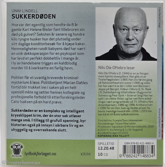 Sukkerdøden – Unni Lindell . Lydbok på CD.