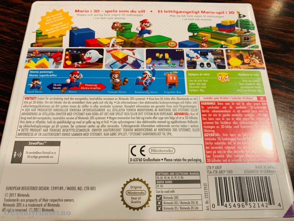Super Mario 3D Land. Nintendo 3Ds. 3Ds