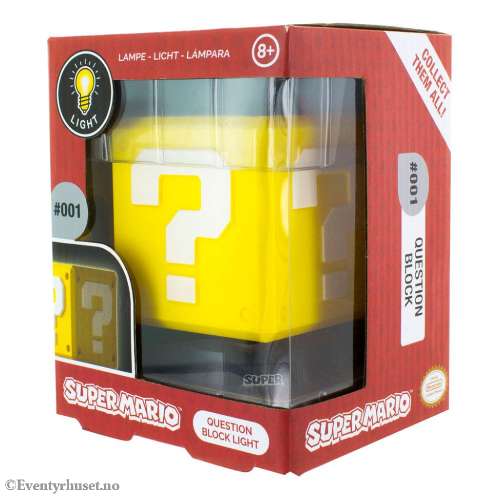Super Mario 3D Light Question Block 10 cm Home & Gifts