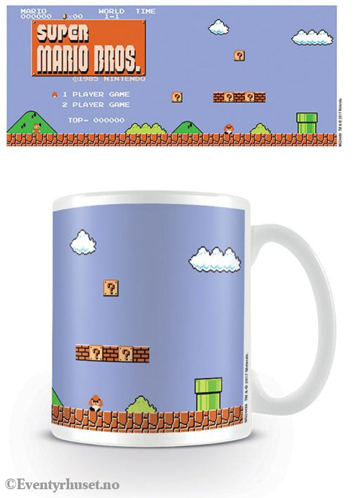 Super Mario Bros. Mug Retro Title Home & Gifts