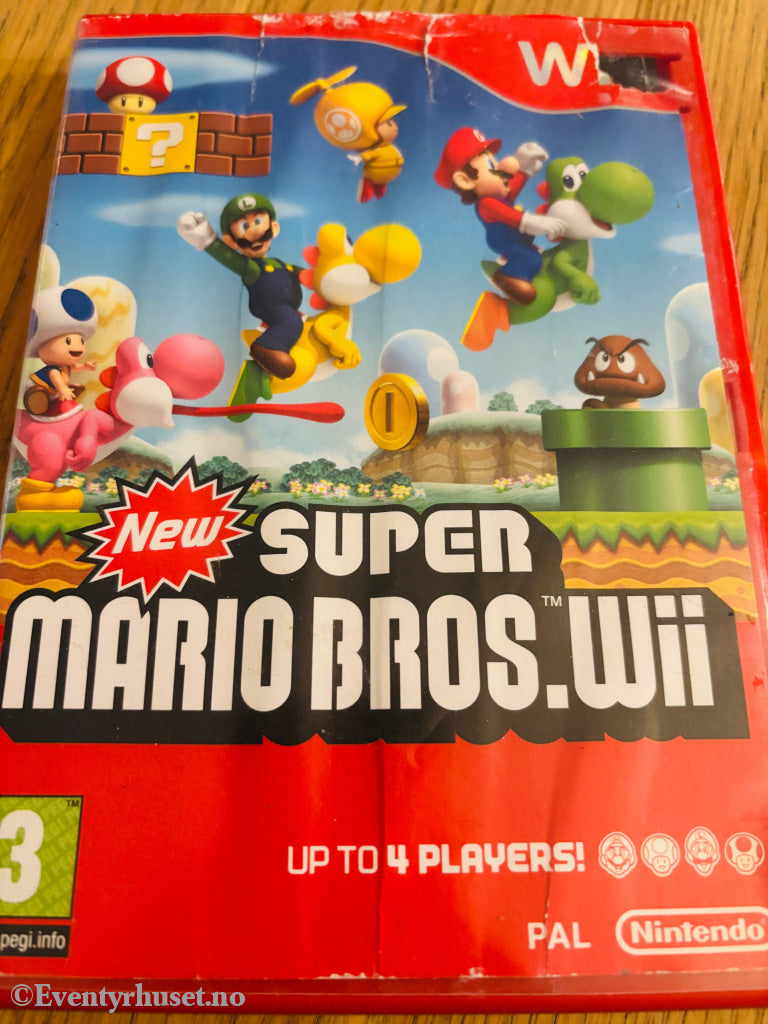 Super Mario Bros. Nintendo Wii. NB: Slitt omslag men pen disk og manual! Wii