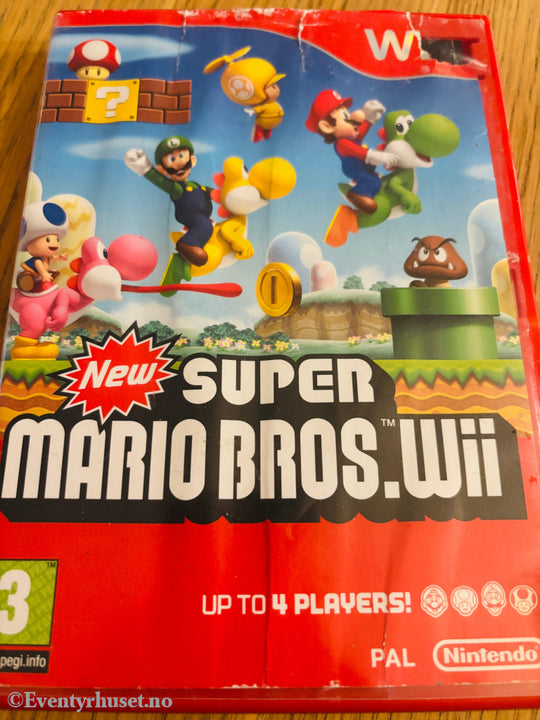 Super Mario Bros. Nintendo Wii. NB: Slitt omslag men pen disk og manual! Wii