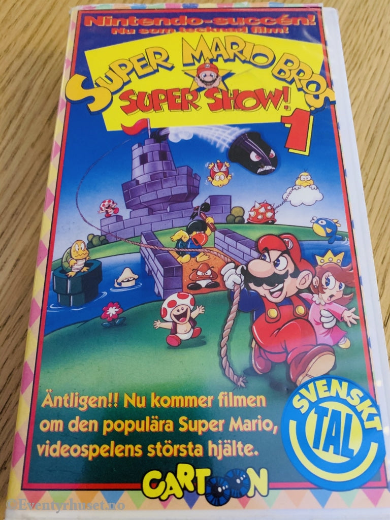 Super Mario Bros. Supershow 1. 1989. Vhs. Svensk Tale. Vhs