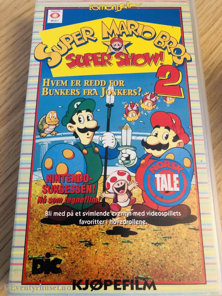 Super Mario Bros. Supershow 2. Hvem Er Redd For Bunkers Fra Jonkers 1989. Vhs. Vhs