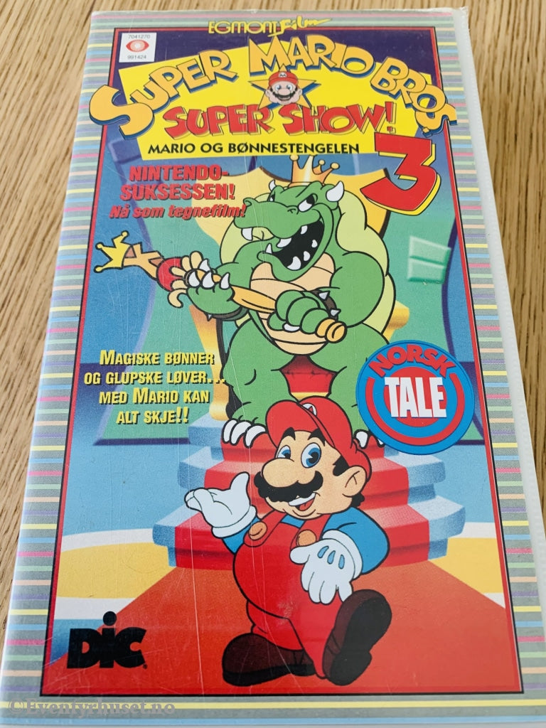 Super Mario Bros. Supershow 3. Og Bønnestengelen. 1989. Vhs. Vhs