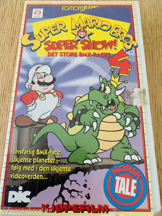 Super Mario Bros. Supershow 4. Det Store Bmx-Racet. 1989. Vhs. Vhs