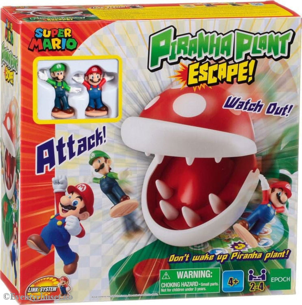 Super Mario game Piranha Plant Escape. Board Game / Brettspill. Mint In Sealed Box (MISB)! Brettspill