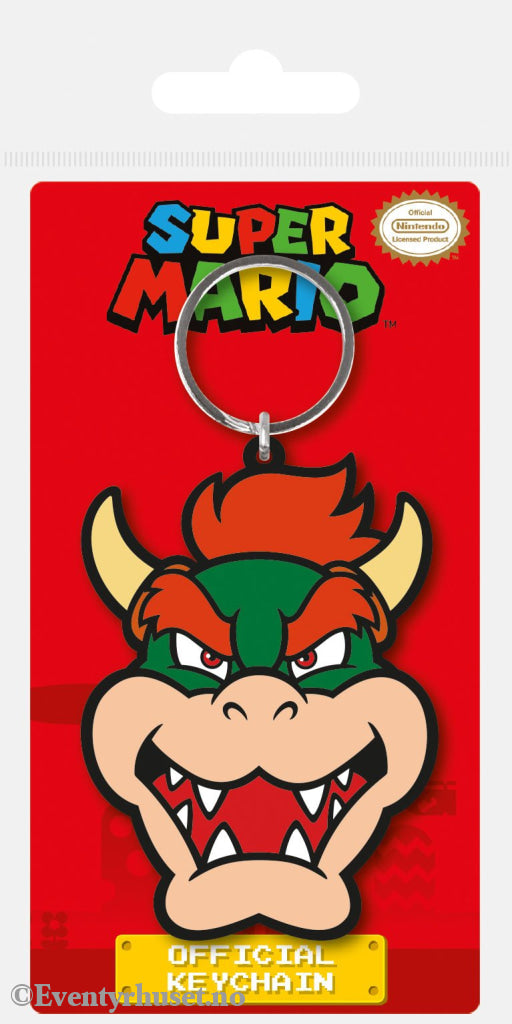 Super Mario Rubber Keychain Bowser 6 cm Fashion & Accessories
