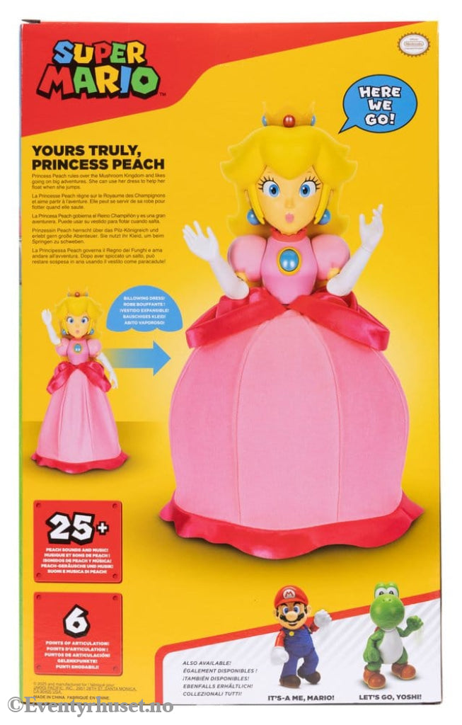 Super Mario Talking Action Figure Yours Truly Princess Peach 36 cm Toys