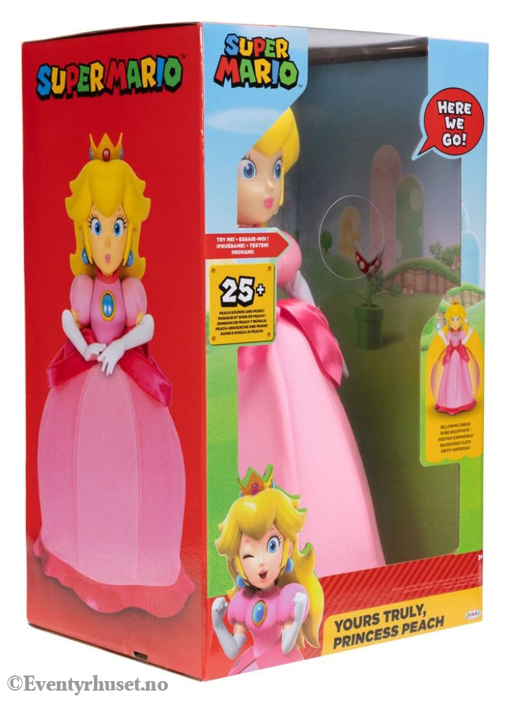 Super Mario Talking Action Figure Yours Truly Princess Peach 36 cm Toys